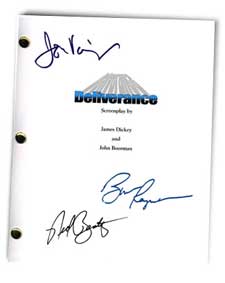 deliverance 1972  signed movie script