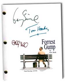 forrest gump signed script