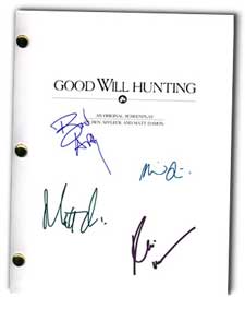 good will hunting signed script