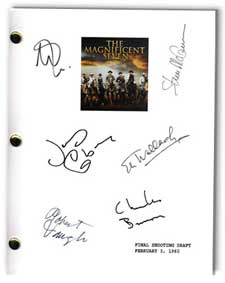 Magnificent seven 1960 signed script