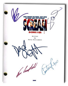 scream 1996  signed script