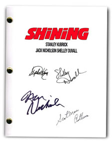 the shining 1980  signed script