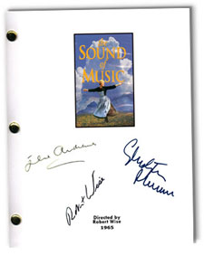 sound of music  signed script