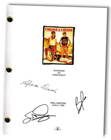 thelma and lousie signed script