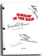 singing in the rain signed script