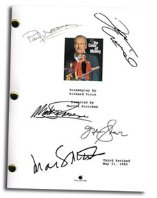 color of money autographed script