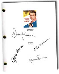 east of eden signed script