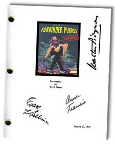 1956 forbidden planet signed script