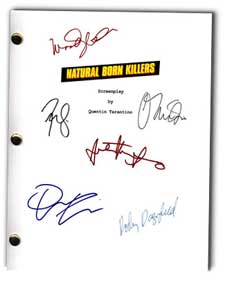 natural born killers signed script