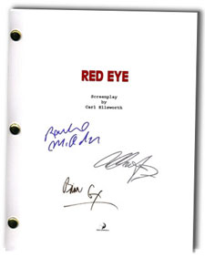 red eye 2005 signed script