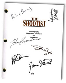 the shootist  signed script
