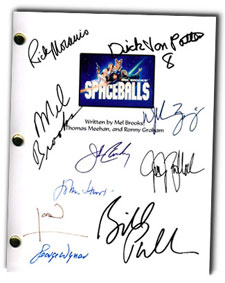 space balls  signed script