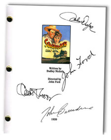 stagecoach  signed script