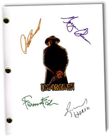 unforgiven  signed script