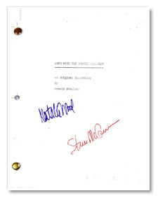 1963 love with a proper stranger  signed script