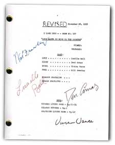 i love lucy lucy wants to move to country signed script