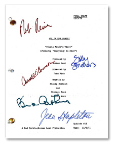 all in the family cousin maude's visit signed script
