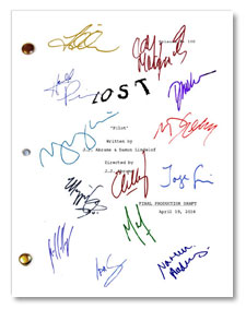 Lost TV pilot  signed script