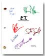 e.t. extraterrestrial signed script