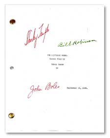 littlest rebel 1935  signed script