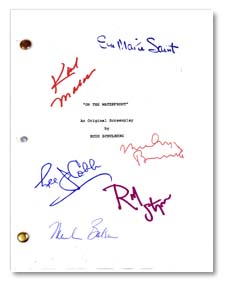 on the waterfront signed script