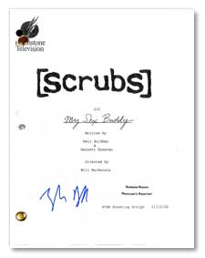 scrubs my sex buddy tv signed script