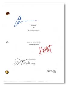 twilight  signed script